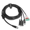 Alvin's Cables M12 A-Code 17 Pin Power Data Ethernet Cable for Hikrobot ID2000 ID3000 Barcode Readers, SC2000 SC3000 Vision Sensors, M12 17 Pin Female to RJ45 DB9 Interface Integrated Cable 3.3ft/1m view 1