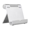 Tofficu Adjustable Aluminum Alloy Phone and Tablet Holder for Desktop Universal Folding Stand Compatible Smartphones and Tablets Portable Silver Bracket view 1