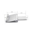 Tofficu Adjustable Aluminum Alloy Phone and Tablet Holder for Desktop Universal Folding Stand Compatible Smartphones and Tablets Portable Silver Bracket view 2
