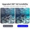 Coyktonty Waterproof Case/Invisible Dive Case for Insta360 X5,Supports 60M/196 FT Underwater Scuba Snorkeling Deep Diving with Bracket Accessories view 2