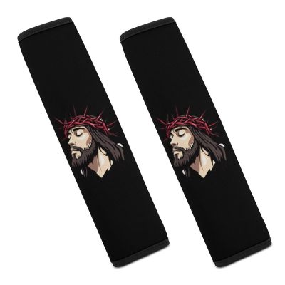 Christ Crrown of Thorns Car Seat Belt Cover Pad Soft Seatbelt Cushion Shoulder Strap Protector 2PCS