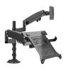 BEGWVDJTP H180 + FP-2 Gas Spring Double arm for 22" - 32" Monitor Stand + 10" - 17" Laptop Stand Gas Pressure Stand Load Capacity 2-12 kg view 1