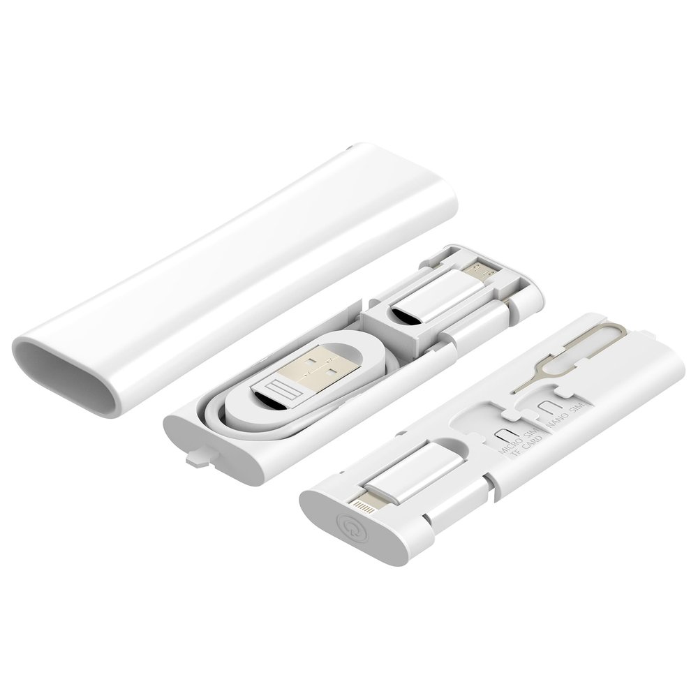 60W Travel Cord Adapter Kit Box 27W USB C to Lightning Charging Adaptor (5in1) Storage Card Plug Data Lighting Jack OTG Charger Connectors Case for iPhone 17 16 15 14 13 Pro Max Power Cable Converter
