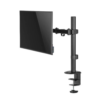 BEGWVDJTP Desktop Computer Stand Mechanical Mounting Bracket for 12" - 32" Monitor Stand + 12" - 17" Laptop Monitor Double Arm Stand(Single Arm)