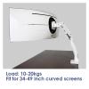 BEGWVDJTP S500 Aluminum Alloy Gas Spring Arm 34-49 Inch Curved Screen Monitor Stand G9/G7 Large Monitor Stand Loading 20 kg(White) view 4