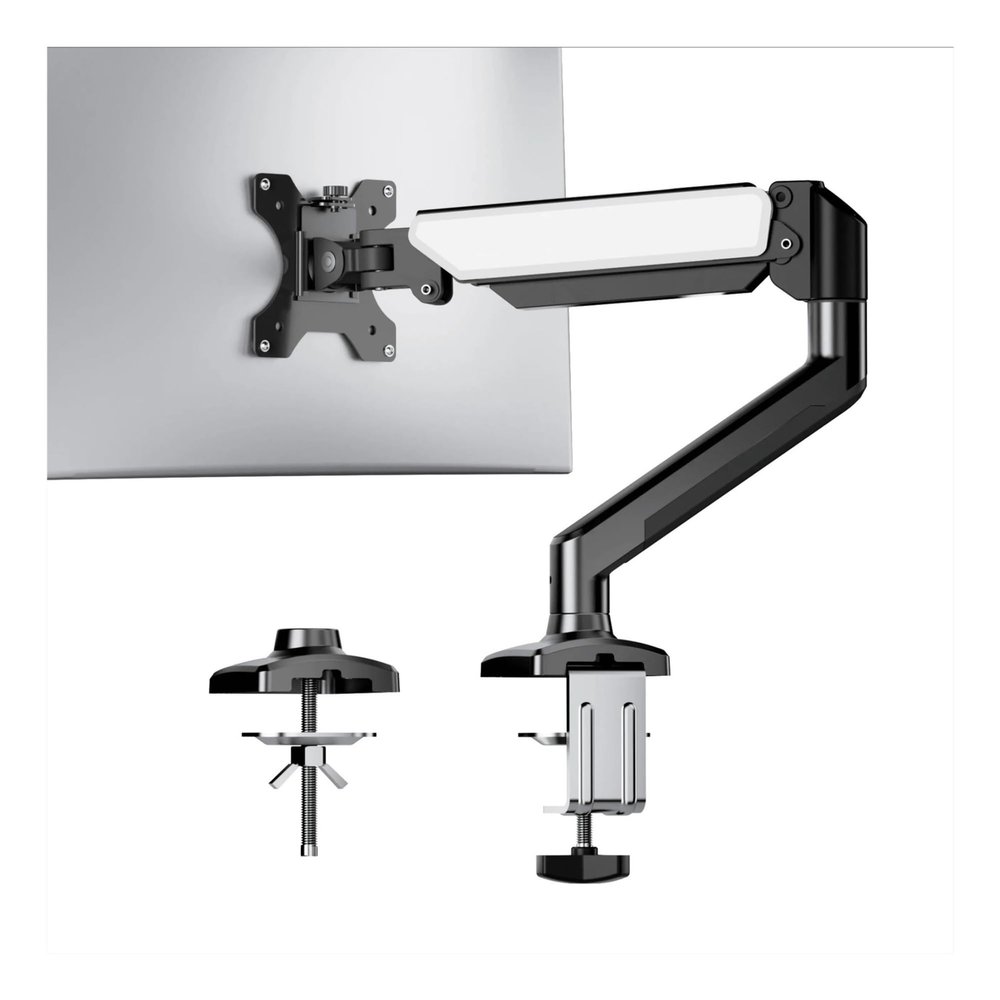 BEGWVDJTP MS-001 Monitor Arm Mounting Bracket Single Arm, Flexible Adjustment 180 Rotation 360 Rotation Support Monitor Arm Bracket