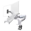 ZCERA F160 + FP-2 Gas Spring Double arm for 17" - 27" Monitor Stand + 10" - 17" Laptop Stand Gas Pressure Stand Load 2-9 kg(2025 Ver White) view 1