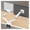 ZCERA F160 + FP-2 Gas Spring Double arm for 17" - 27" Monitor Stand + 10" - 17" Laptop Stand Gas Pressure Stand Load 2-9 kg(2025 Ver White) view 4