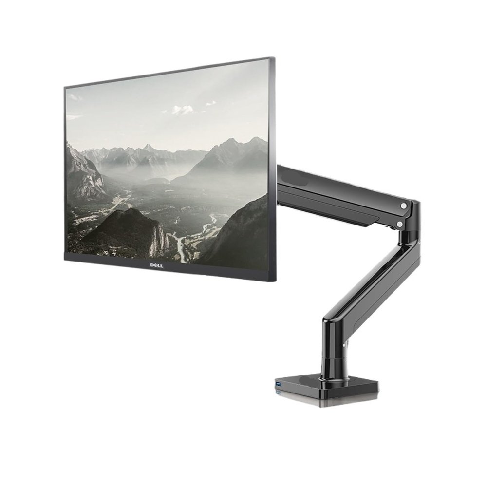 BEGWVDJTP G40 Gas Spring Arm 22-40 Inch Screen Desktop Monitor Stand 360 Degree Rotation 3-15 Kg Monitor Mounting Arm(Black)