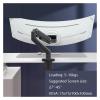 YTMJPQQJI G60 Mechanical Spring Arm 27-45 Inch Curved Screen Desktop Monitor Stand 5-16 kg Ultra Wide Monitor Stand with U Port view 3