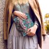WUYOJUXA Bohemia Bible Cover with Handle Bible Carrying Cases Bible Bag Bible Study Supplies Book Protector Bible Case for Women Girls-size2XL view 3