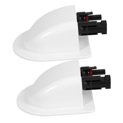 SHINEOFI 2pcs Dual Cable Entry Gland for Solar Panel Wiring Junction Box for Rv Boat Camper Cable Pass Through Glands