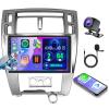 2+64G Android 15 Car Stereo for Hyundai Tucson 2006-2009,9 inch Touch Screen Radio Wireless Apple CarPlay Android Auto DSP 5G WiFi Bluetooth GPS FM RDS+Free AHD Backup Cam