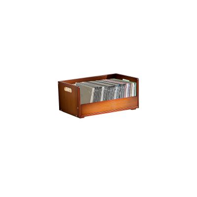 Kornnapa CD Holder Wooden Cd Storage Rack Box, DvD Storage Racks Organizer for Cd Display Movie Cases Music Cassette Tapes Shelf Stand Record Crates
