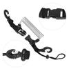 Scuba Diving Lanyard, Diving Spring Coiled Lanyard Clip, Steel Wire Camera Diving Case, with Dual Ended Hooks Quick Release Buckle, for Scuba Diving Flashlights Cameras view 3