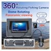 Underwater Fishing Camera, 9 Inch DVR Recorder Underwater Fishing Video Camera Fish Finder 20 LEDs 360 Degree Rotating Dome Rotating Panoramic (100m) view 2