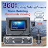 Underwater Fishing Camera, 9 Inch DVR Recorder Underwater Fishing Video Camera Fish Finder 20 LEDs 360 Degree Rotating Dome Rotating Panoramic (100m) view 3