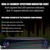 31 Dual Bands Graphic Equalizer,Professional Audio Spectrum Analyzer, with LCD Screen Display,Middle and Bass Adjustment for Stage Live Production view 2