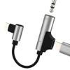 HOYULLI Lightning to 3.5mm Headphone Jack Adapter(2 in 1) for iPhone 14 13 Pro Max Earphone AUX Audio Charger Cable Splitter MFI Certified Connector for iPad Charging Dongle Car Auxiliary Accessories view 1