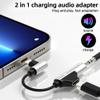 HOYULLI Lightning to 3.5mm Headphone Jack Adapter(2 in 1) for iPhone 14 13 Pro Max Earphone AUX Audio Charger Cable Splitter MFI Certified Connector for iPad Charging Dongle Car Auxiliary Accessories view 2
