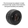 DIYPHONE 0.35X C Mount Adapters Lens,Focus Adjustable CTV Microscope Lens Camera Interface Adapter for Trinocular Stereo Microscope view 3