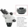 DIYPHONE 0.35X C Mount Adapters Lens,Focus Adjustable CTV Microscope Lens Camera Interface Adapter for Trinocular Stereo Microscope view 4