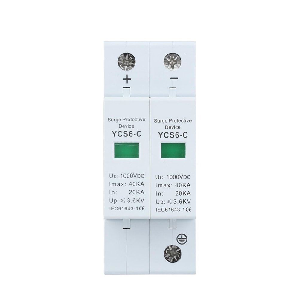 1pcs 2P 600/800/1000VDC Surge Protection Device 20-40kA SPD House Surge Protector(800VDC 20-40kA)