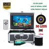 piudoiliy Underwater Fishing Camera, 7inch IPS Fish Finder Underwater Fishing Camera 15pcs White LEDs+15pcs IR LEDs 1080P 15M/30M Camera for Ice Fishing (15M) view 2