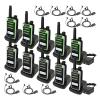 Retevis RB66S Walkie Talkies with Earpiece, Walkie Talkies for Adults with Flashlight, 1 Hour Fast Charging, LCD Screen, VOX, Charging Base, CTCSS/DCS, 2 Way Radio for Business Work Camping(10 Pack) view 1