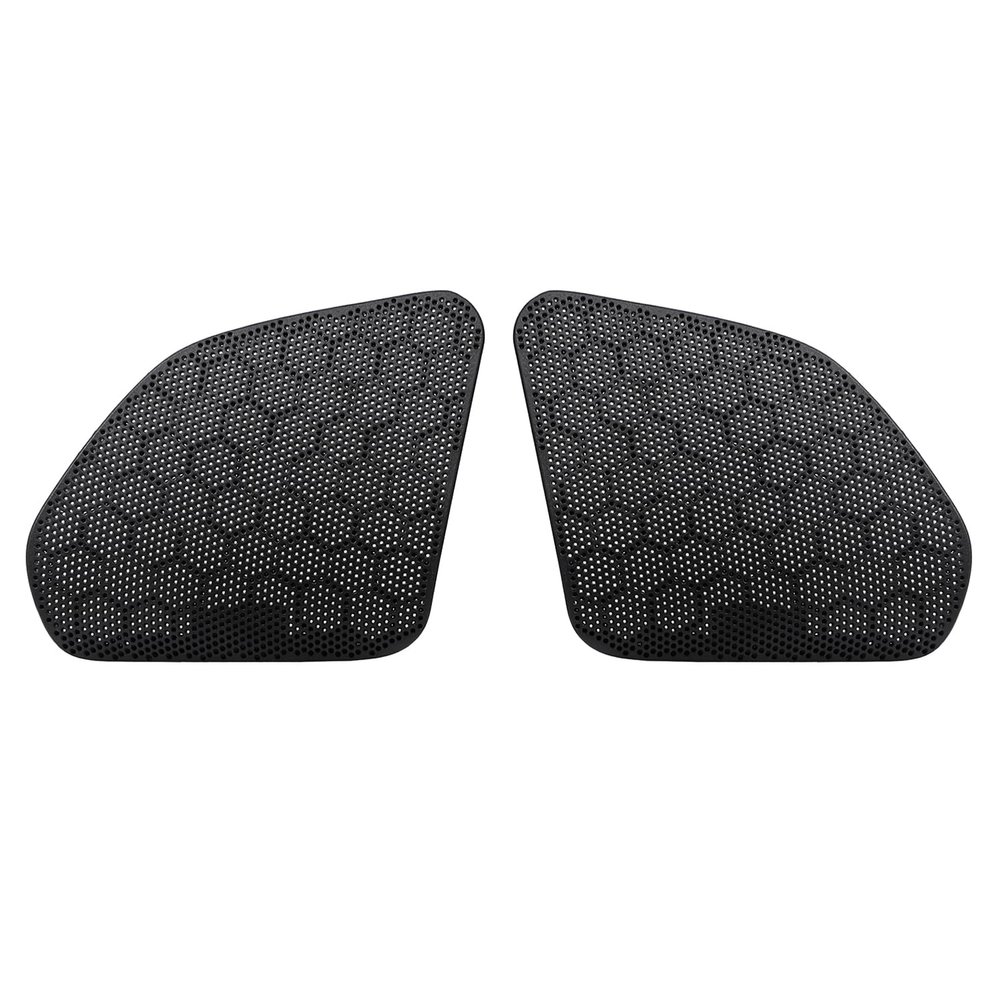 XMMT Motorcycle Left Right Black ABS Plastic Speaker Guard Cover For Honda Goldwing 1800 GL1800 ABS 2001-2005