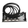 5.25 Inch USB 2.0 Hub Front Panel with 4 Ports - Multifunctional 19-Pin Optical Drive Adapter for PC Cases view 1