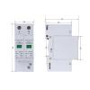 1pcs YCS6-C AC SPD 2P 20KA-40KA 385V House Surge Protector Protection Protective Low-Voltage Arrester Device view 2