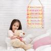 FIOBEE Girls Room Dcor for Teen Girls Boys with LED Light Wall Decor for Bedroom Motivational Inspirational Wall Art Room Decoration for Kids Studyroom, 8 Kinds of Lights, Pink Boho view 2