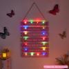 FIOBEE Girls Room Dcor for Teen Girls Boys with LED Light Wall Decor for Bedroom Motivational Inspirational Wall Art Room Decoration for Kids Studyroom, 8 Kinds of Lights, Light Pink Butterfly view 3