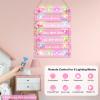 FIOBEE Girls Room Dcor for Teen Girls Boys with LED Light Wall Decor for Bedroom Motivational Inspirational Wall Art Room Decoration for Kids Studyroom, 8 Kinds of Lights, Light Pink Butterfly view 4