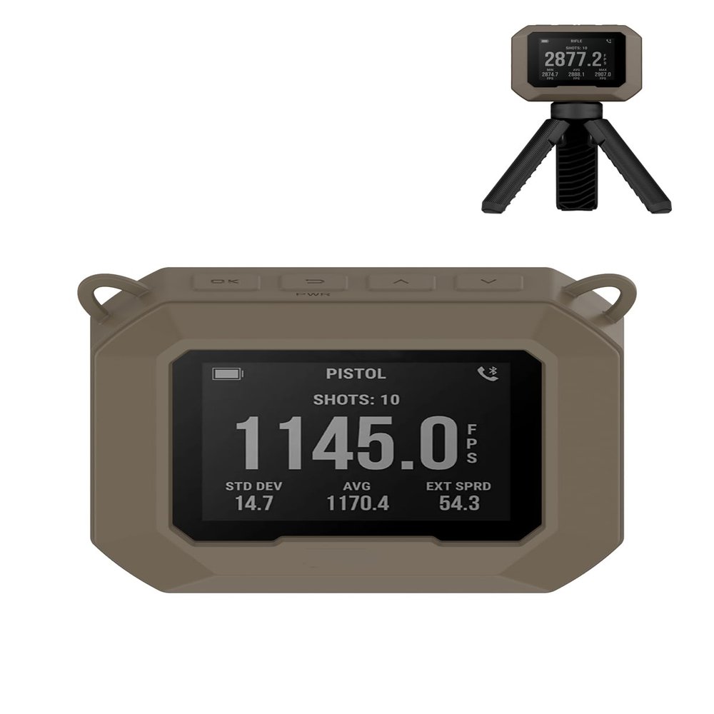 Case for Garmin Xero C1 PRO Chronograph, WUNIAK Soft Silicone Protective Portable Scratch Shock Resistant Shell Case for Garmin Xero C1 PRO ChronographStone Color