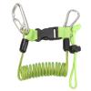 flexman Diving Hook Rope, Stainless Steel Diving Reef Spring Rope Multiple Telescopic Camera Hook Spring Rope for Diving, Outdoor Climbing, Underwater Photography (Green) view 1