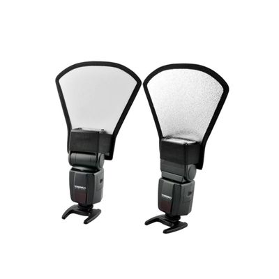 DIYEAH 2pcs Universal Flash Diffuser Softbox for Speedlight Photography Light Reflector Dual-Sided Design Compatible Portable Outdoor Lighting Accessories