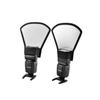 DIYEAH 2pcs Universal Flash Diffuser Softbox for Speedlight Photography Light Reflector Dual-Sided Design Compatible Portable Outdoor Lighting Accessories view 1