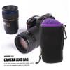 NUOBESTY 4pcs Camera Lens Bags Outdoor Lens Pouch with Drawstring Design Thick Velour Interior for Hiking and Daily Storage view 4
