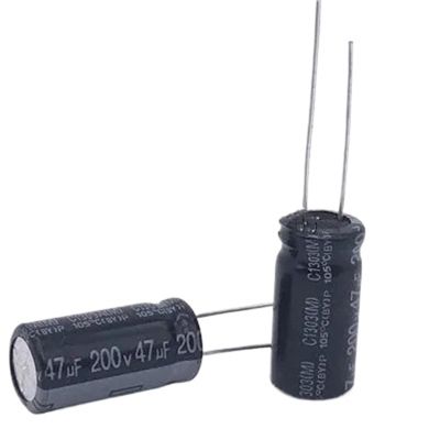 100PCS 200V47uf Electrolytic Capacitors 47UF 200V 13X20mm
