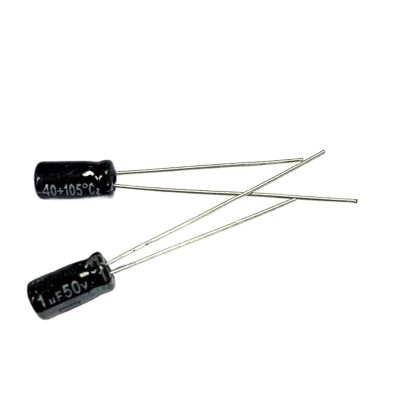 1000PCS 1uF 50V 50V1UF Radial Electrolytic Capacitor 5X11mm