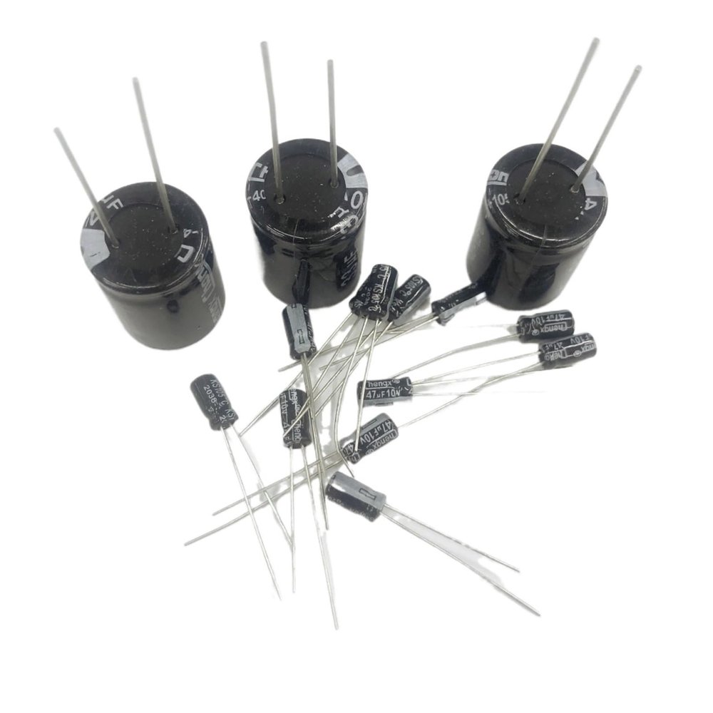 100/500/1000Pcs 10V Aluminum Electrolytic Capacitor 100UF 220UF 330UF 470UF 680UF 1000UF 2200UF 3300UF 4700UF 10000UF(10V 2200UF 100PCS)