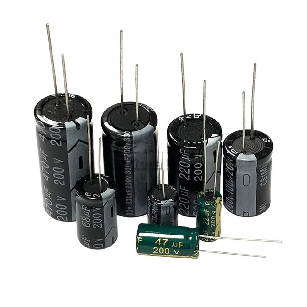 200v 22uf 33uf 47uf 68uf 100uf 220uf 330uf 470uf Aluminum Electrolytic Capacitors 200vdc 220v100uf 200v220uf 200v330uf(200v22uf 10pcs)