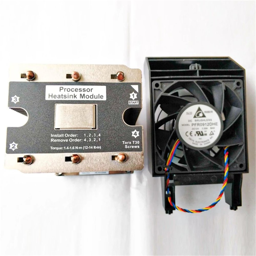 01KP658 Heatsink 01KP749 Cooling Fan for ST558 ST550 Server CPU Cooler Kit 1KP658 1KP749(Heatsink Fan Set)