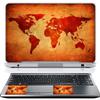 11.6 12 Inch Laptop Skin Sticker Cover Premium Sticker Cover Art Decal Decorative (Included 2 Wrist Pad Skins) - World Map view 1