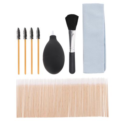 Lurrose 1set Earphone Cleaning Kit Brushes Swabs Cleaning Cloth and Air Blower for Earbuds and Headphones Lightweight and Convenient Maintenance Tools