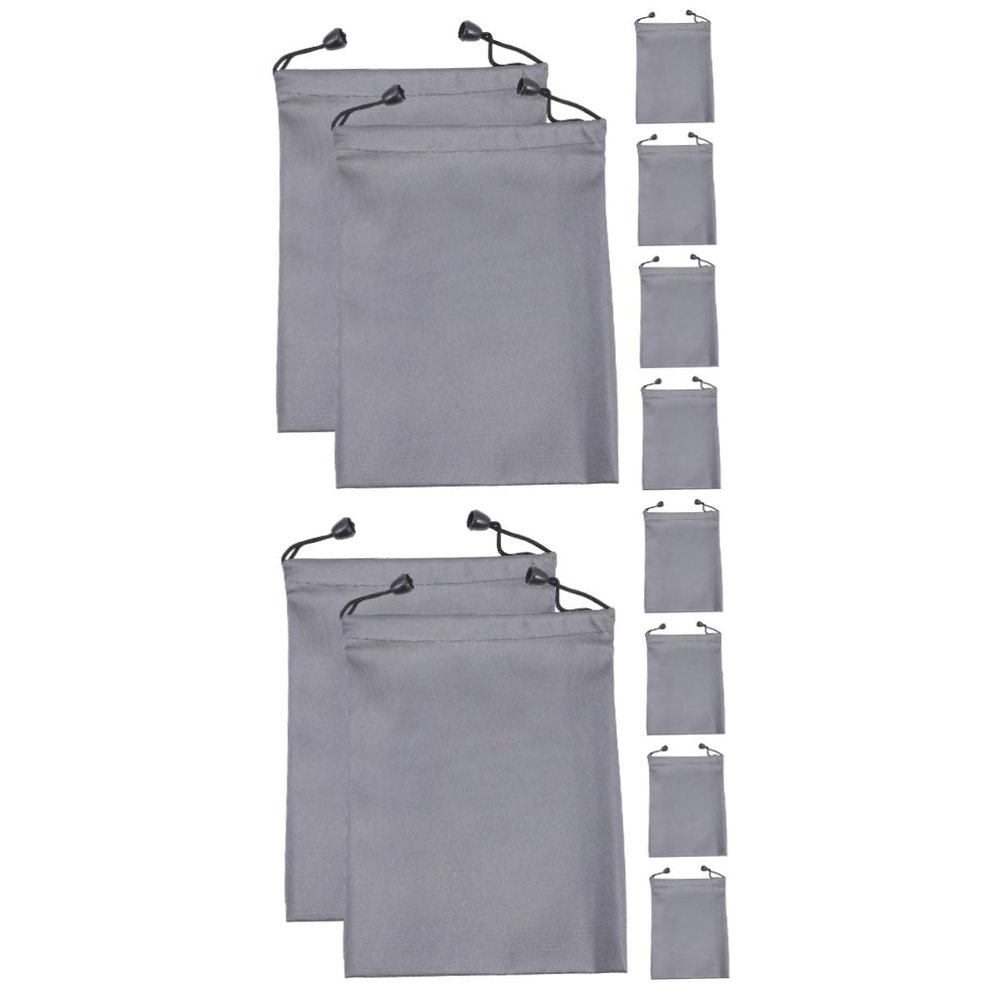 NUOBESTY 2pcs Storage Bag Drawstring Travel Pouch for Electronics Compact Organizer for Cables and Accessories for Travel and Daily Use