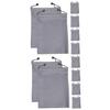 NUOBESTY 2pcs Storage Bag Drawstring Travel Pouch for Electronics Compact Organizer for Cables and Accessories for Travel and Daily Use view 1