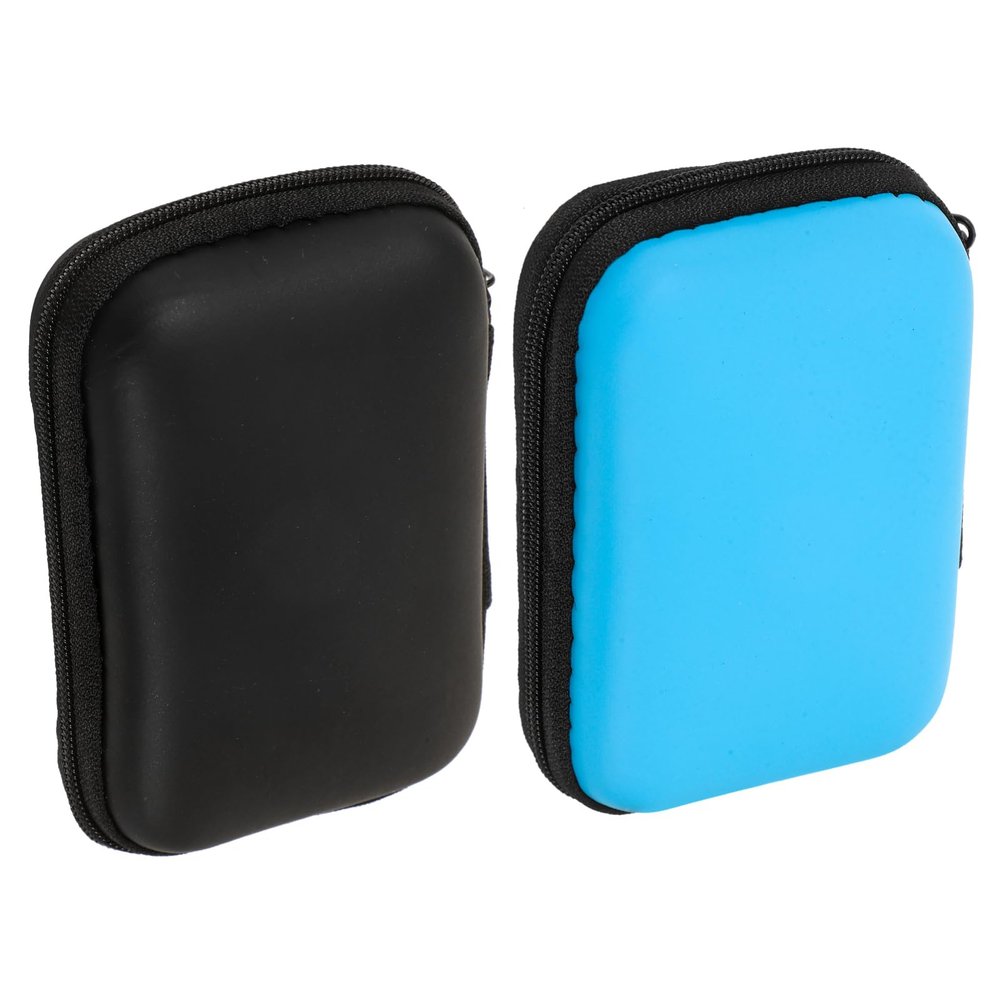 DIYEAH 2pcs Portable Hard Drive Storage Case Stylish Protective Bag for Durable Organizer for Travel Accessories and Computer Gear